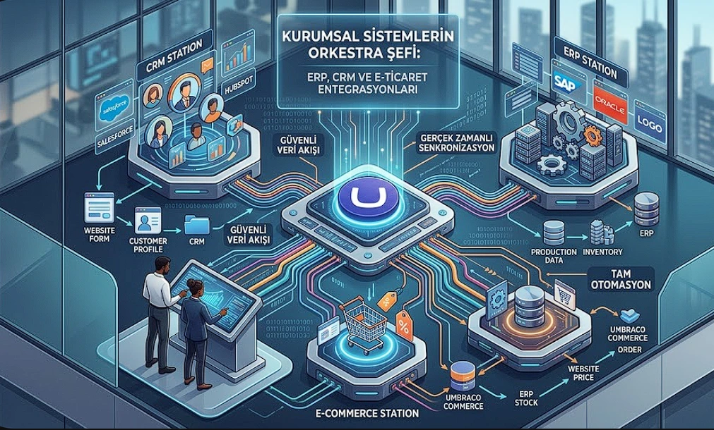 Kurumsal Sistemlerin Entegrasyonu: Umbraco, ERP ve CRM İş Birliği